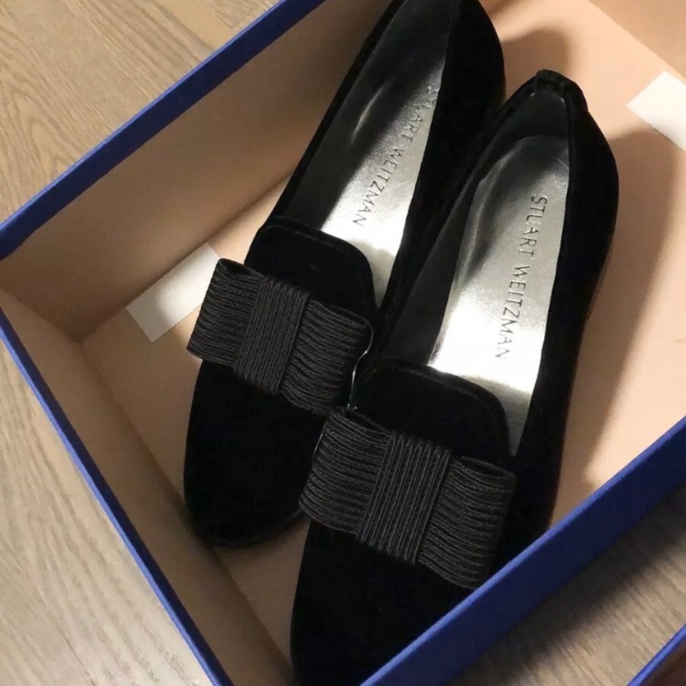 Stuart Weitzman Atabow Velvet Loafers 6.5